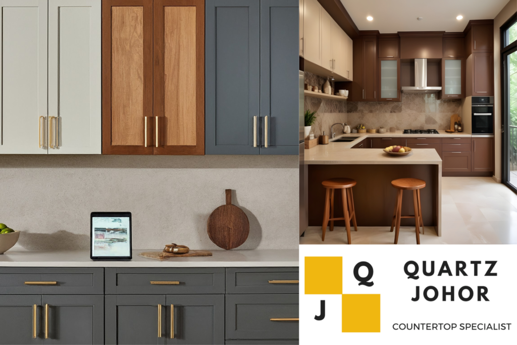 Customize Kitchen Cabinet with Quartz Johor